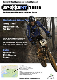Darwin Off Road Cyclists. Race meeting 25 March 2012.